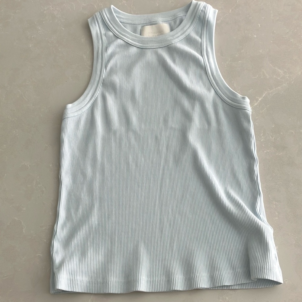 Citizens Of Humanity light blue Ribbed Top